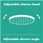 hansgrohe Pulsify S - Douche de tête avec 1 type de jet (PowderRain), Douche de pluie ronde (⌀ 105 mm), Pommeau de douche pour m