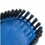 vhbw Brosse de Piscine pour Pompe, Skimmer - aspirateur avec Un raccord de 32/38mm, Semi-Circulaire, Noir/Bleu