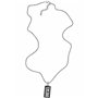 Pendentif Homme Diesel DX1515040 Argenté Noir