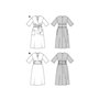Burda style Patron de couture pour femme #5724 Robe midi avec effet enveloppant et robe avec ceinture Taille 36-48