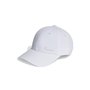 adidas Mixte Metal Badge Lightweight Baseball Cap, White, S