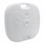 Pied de parasol en plastique - 45 x 45 cm - À remplir pour mâts de parasol jusqu'à 33 cm - Blanc - Support de parasol à remplir 