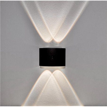 Almond Light Lampe Murale LED Aluminium avec Détecteur de Mouvement & Crépusculaire - Veilleuse Prise Automatique - Applique Plu