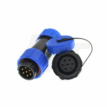 Hangton HE21 Connecteur d'alimentation 7 broches étanche pour l'aviation câble circulaire et prise de montage sur panneau pour L