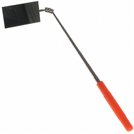 Miroir télescopique Miroir d'inspection Miroir de contrôle überwachungsspiegel rectangulaire 90 x 50 mm Longueur totale 97 cm Il