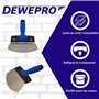 DEWEPRO Grattoir à seau - Pelle à seau - Spatule courbée - excellente pour le prélèvement de mastic dans les seaux