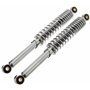 Jeu d'amortisseurs universels chromé 360 mm - Mokick