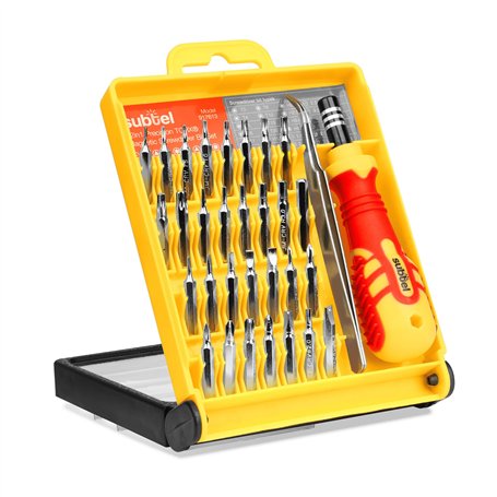 subtel Coffret Tournevis de précision 32-en-1 TORX kit d'outils de réparation avec pincette pour téléphone