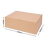 verpacking Boîtes pliantes 350 x 250 x 130 mm Marron (dimensions extérieures 355 x 255 x 135 mm) WP 50 Carton d'expédition DHL C