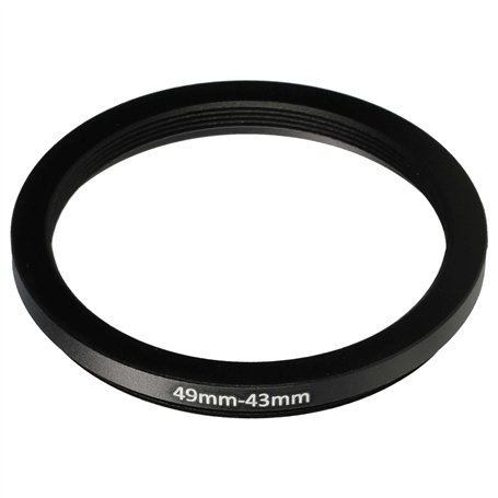 vhbw Bague d'adaptation de Filtre Step-Down de 49 mm vers 43 mm pour Objectif d'appareil Photo - Réducteur