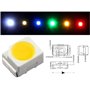 Lumonic 50x LEDs super claires du type SMD 3528 PLCC2 - LEDs haute puissance à souder pour DIY en couleur blanc 3000K - Dimensio