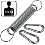 Montafox Ressort Susspension Acier 150 kg Crochet Hamac Chaise Suspendu Corde Sécurité Deux Mousquetons