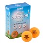 GEWO AWR Outdoor 40+ Lot de 6 balles de Tennis de Table en Plastique hydrofuges pour l'extérieur - Qualité supérieure - Résistan