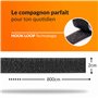 Scratch Autocollant Double Face Extra Fort 8m Noir | Rouleau Adhesive à Crochets et à Boucles | Ruban Adhésif Puissant Bande Mou
