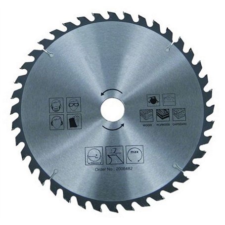 Lame de scie circulaire pour bois - Diamètre 350 x 30 mm / 36 dents - Scie circulaire manuelle - HM - Carbure - Pour scie circul