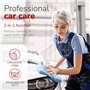 ALCLEAR 8201000 Kit d’Entretien Automobile Professionnel 4 Pièces avec Chiffon de Séchage en Microfibre, Chiffon Universel Doubl