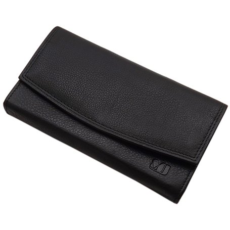 myledershop Cuir de veau porte-monnaie pour serveur MJ-Design-Germany en noir