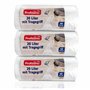 Sacs poubelle avec poignée - 20 L - Indéchirables et étanches - Lot de 3 - 120 sacs (3 x 40 sacs) - Emballage et produit recycla