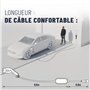 ABSINA Borne de Recharge vehicule Electrique CEE Type 2 avec Puissance réglable - Wallbox Mobile 11kW 16A triphasée IP67 avec câ
