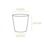 BIOZOYG 50x gobelets jetables 100 ml / 4 oz, Ø 62 mm marron - gobelet carton sans plastique et en matériaux durables - gobelet c