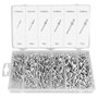 Lot de 400 rivets aveugles en aluminium, 400 rivets de 4 tailles différentes dans une boîte de rangement