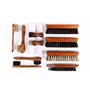 biped Kit de Cirage pour Chaussures en Cuir Lisse - Brosse à Chaussures en Bois avec CRIN de Cheval - Fabriqué en Allemagne - Cl