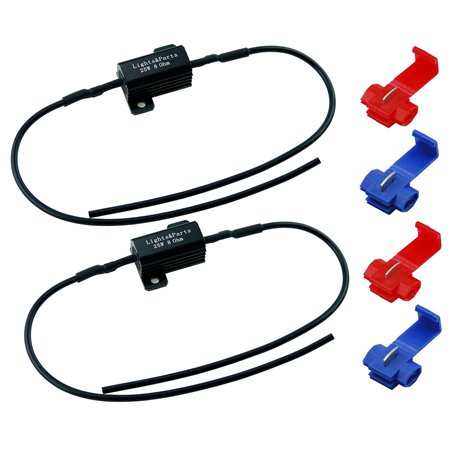 LP B547–1 2 pièces Canbus 25 Watt 8 Ohm Résistance pour ampoules 21 Watt P21 W PY21 W W21 W WY21 W LED SMD Sans message d'erreur