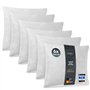 LILENO HOME Lot de 6 de garnissage d'oreiller 40x40 cm - Coussin intérieur Lavable à 40°C adapté aux allergiques - Garnissage en