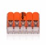 Lot de 50 bornes de connexion 221-415 WAGO avec levier de commande 5 fils