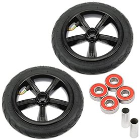 Lot de 2 funtomia Big Wheel 200 mm Scooter Air pneumatique – Set avec roulements à bille + Spacer Mach1 – Rouleaux de rechange