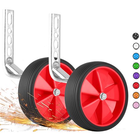 PROMETHEUS BICYCLES Petite roue velo enfant universel | 12 14 16 18 pouces Roulette velo enfant | Stabilisateurs vélos - constru