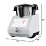 FITNMORE Silvercrest® Robot de cuisine mixeur Monsieur Cuisine Smart « SKMS 1200 A1 », 1200 W, écran 8 pouces, WiFi, Blanc.