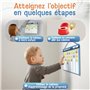 LIKARTO® Apprentissage de la propreté pour enfants – Tableau magnétique Montessori avec 60 aimants avec cordon – Tableau apprent