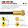 RedStar24 Câble SAT Premium 30m - Câble Coaxial Connecteur F Classe A+ - Câble Antenne Fiche F pour TV, Routeur & Modem Internet