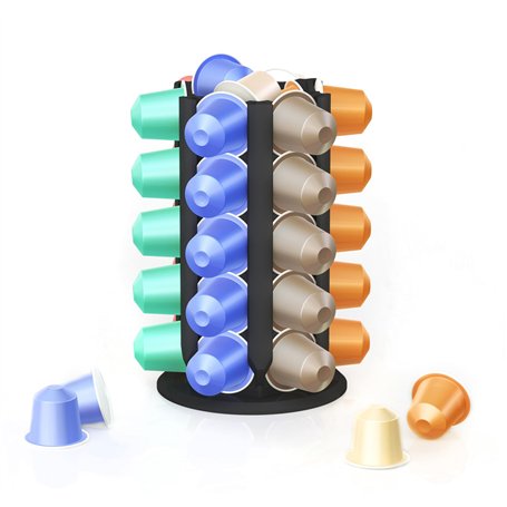 NewGround Designs Support pour Nespresso capsules (plus de 30 capsules) – Distributeur de capsules – Support de capsules