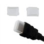 FeJu Lot de 6 capuchons de protection HDMI - Transparent - Plastique - Capuchons anti-poussière pour câble HDMI - Protection de