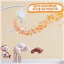 Boîte à musique mobile pour bébé avec 3 pistes sonores, 12 berceuses, arrêt de 30 minutes