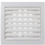 LIRAST Ø 100mm Blanche Réglable Grille de Ventilation en Plastique - Grill D'aération avec Moustiquaire