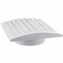 LIRAST Ø 100mm Blanche Réglable Grille de Ventilation en Plastique - Grill D'aération avec Moustiquaire