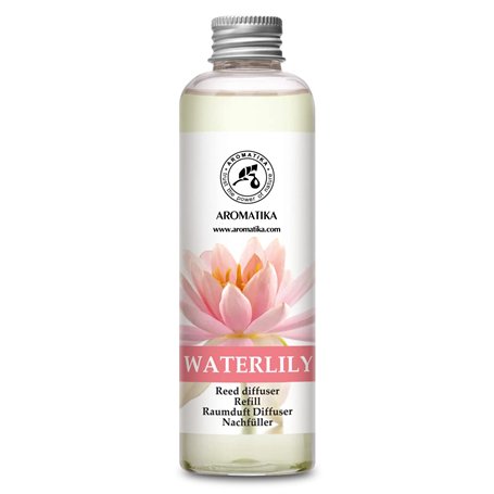 Recharge Diffuseur Roseaux de Nénuphar 200ml - Diffuseur d'Ambiance avec Parfum Floral - Assainisseur de Air - Parfum de Ambianc