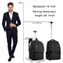 Hivexagon Sac à Dos Ordinateur Portable à Roulettes, 19 pouces Sac à Dos à Roulettes résistant à l'eau Cartable a Roulette - par