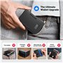 Slimwalt Porte Carte Bancaire pour 10-20 Cartes Portefeuille Homme avec RFID Blocage Portefeuilles et Porte-Cartes Homme avec Sm