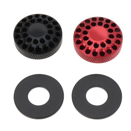 OTOTEC 2 Ensembles de Couvercles de Suspension de Capuchon de Fourche Avant de Vélo Couvercle de Valve d'air de Fourche de Vélo