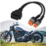 OTOTEC Câble Adaptateur de Diagnostic de Moto OBD2 16 Broches vers 4 Broches + 6 Broches Câble Convertisseur Câble Adaptateur de