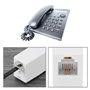 EMSea 2pcs RJ11 6P4C Connecteur Femelle à Femelle RJ11 6P4C Coupleur Inline BT Câble de Ligne Téléphonique Adaptateur Accessoire