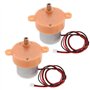 EMSea 2Pcs Petit Moteur de Réduction 3rpm Moteur à Engrenages à Vitesse Lente 3-12V DC Moteur à Engrenages à Vitesse Lente à Fai