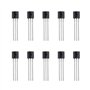 YINETTECH 10pcs MCP1700-3302E / TO-92 Régulateur de Tension Linéaire LDO 3 Bornes 250mA Tension de Sortie Fixe Nom. 3.3V Travers