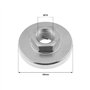 YINETTECH Lot de 4 écrous de rechange M14 pour meuleuse d'angle compatible avec meuleuse d'angle de type 125/150/180/230, disque