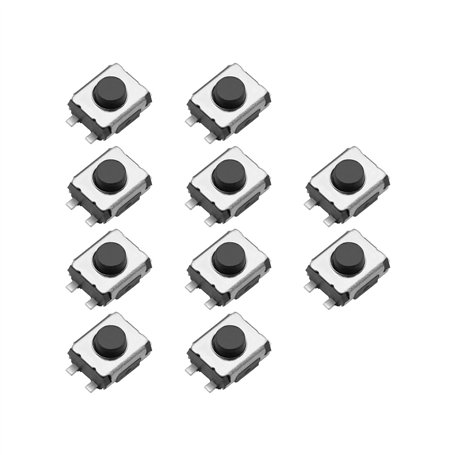 YINETTECH Micro-Interrupteur de Télécommande pour Clé de Voiture à 4 Broches Micro Bouton-Poussoir Remplacement Compatible avec