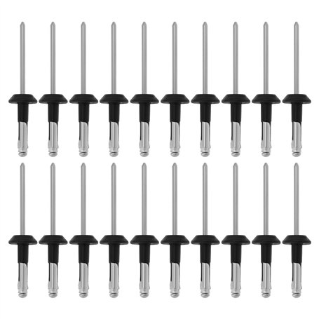 YINETTECH Lot de 20 rivets aveugles universels pour voiture - Revêtement de pare-chocs - Rivet 979878 - Compatible avec Volvo 85
